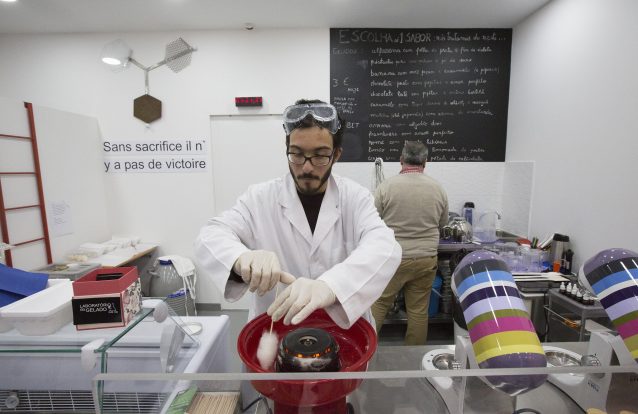 Laboratório do Gelado: permitido fazer experiências