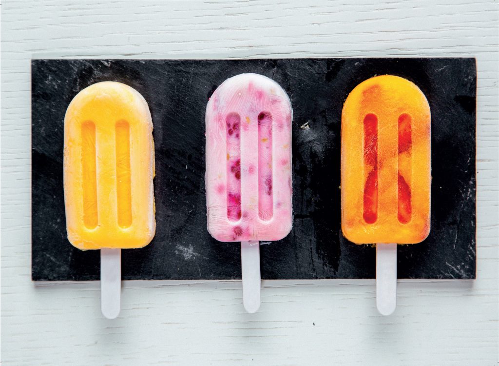 Manga, framboesa e laranja: Três gelados para o verão, por Joana Barrios