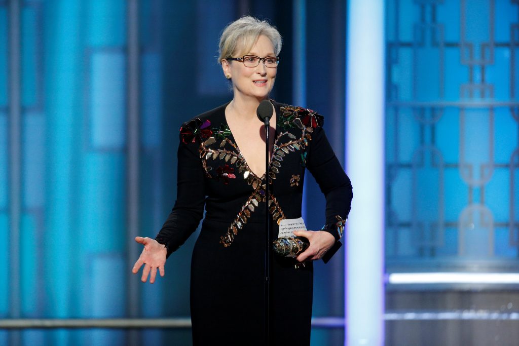Meryl Streep ataca Trump nos Globos de Ouro e ele respondeu no Twitter