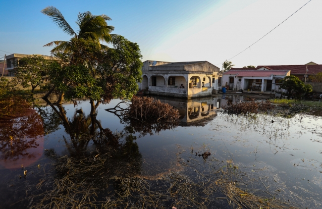 Moçambique: a casa que as cheias transformaram em ilha