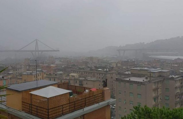 Multiplicam-se no Twitter imagens da ponte que colapsou em Itália