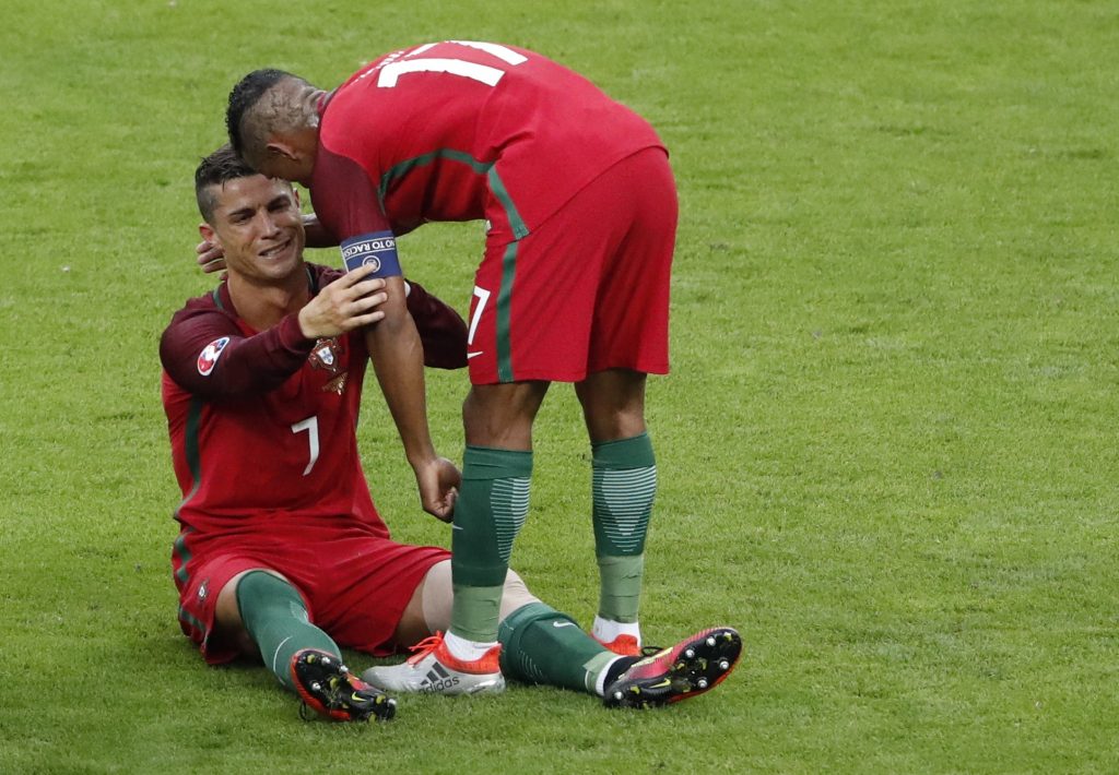 Nani agradece gesto nobre de Ronaldo com uma foto de balneário