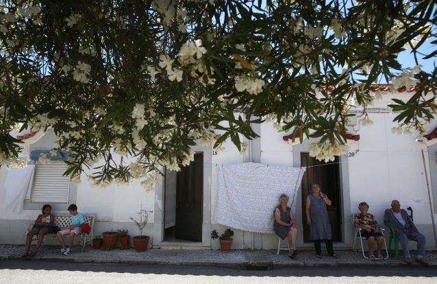 Numa das margens do Tejo há operários em mudança