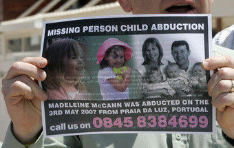 O corpo de criança encontrado numa mala e a especulação "Maddie McCann"