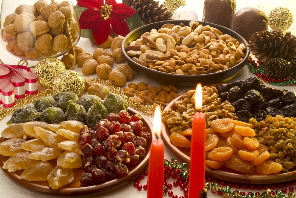 O espírito de Natal pode ser feito de comida saudável