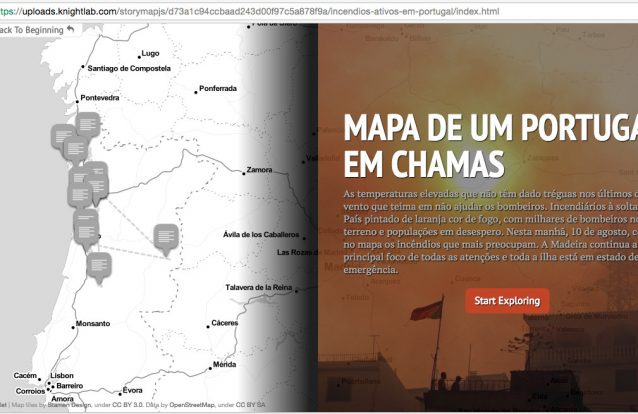 O mapa de um País em chamas