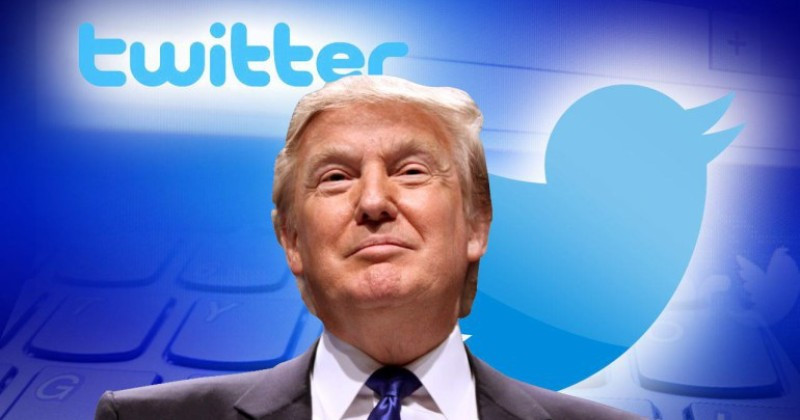 O que aparece no Twitter de Trump 