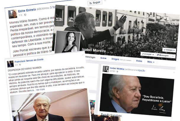Políticos despedem-se de Soares com posts emocionados
