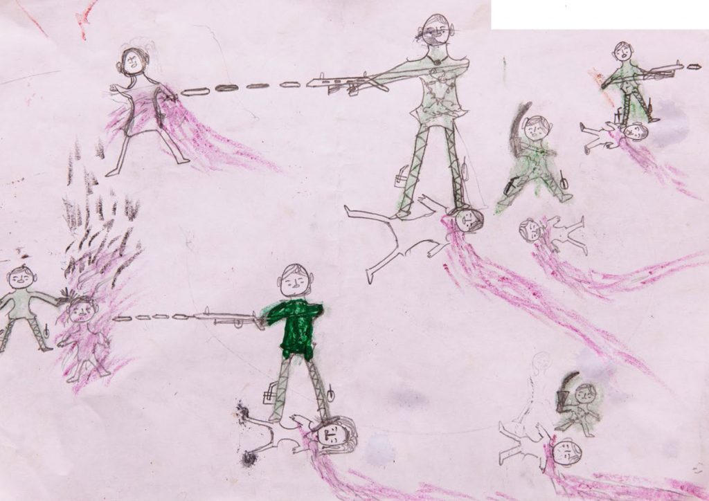 Quando as crianças rohingya desenham o horror