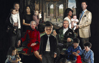 Retrato de família real dinamarquesa ou poster de filme de terror?