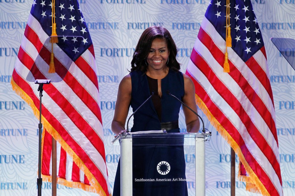 Se as eleições fossem hoje Michelle Obama dava uma tareia a Trump