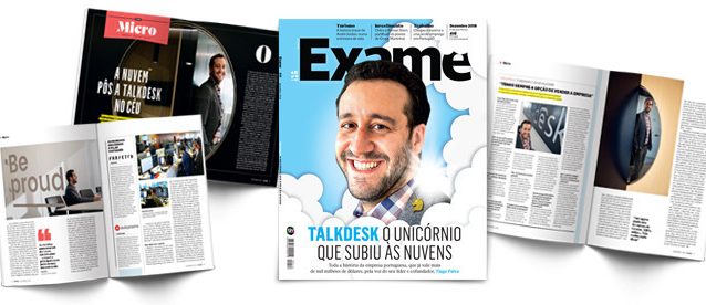 Talkdesk é unicórnio e capa da EXAME de dezembro