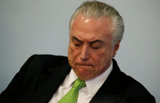 Temer foi formalmente acusado de corrupção