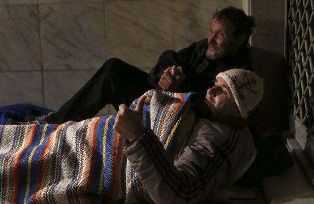 Tino de Rans passou a noite com sem-abrigo