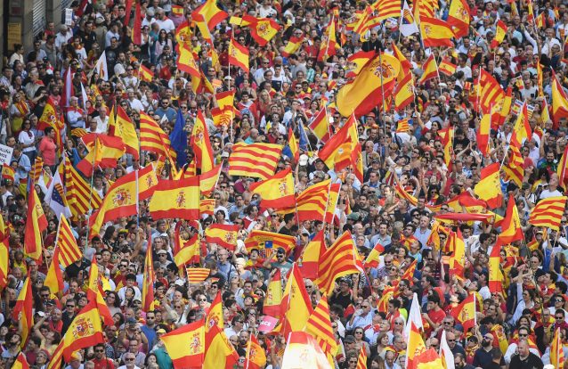 Um milhão em Barcelona contra a independência da Catalunha