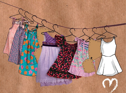 Uma exposição de roupa e de esperança