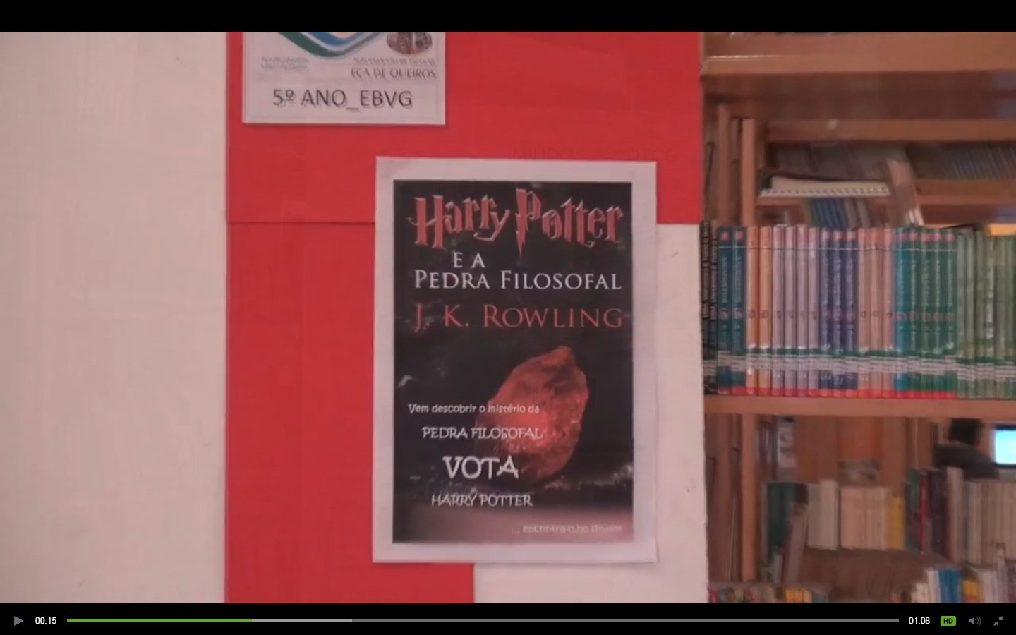 Visao Video Harry Potter E A Pedra Filosofal Pelos Alunos Da