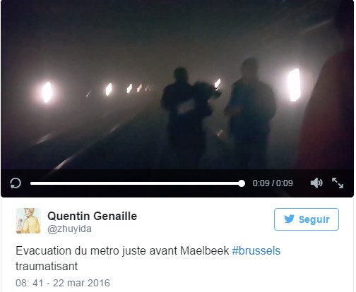 Vídeos no Twitter mostram momentos que se seguiram aos atentados