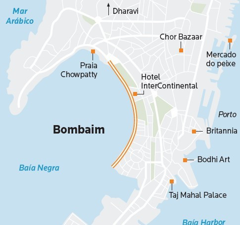 Mapa Bombaim