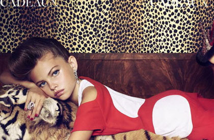 Modelo de 10 anos na capa da Vogue acende polémica