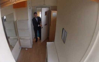 Apartamento pouco maior que uma mesa de snooker à venda em Londres