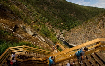 Arouca vai repor troço do passadiço do Paiva que ardeu