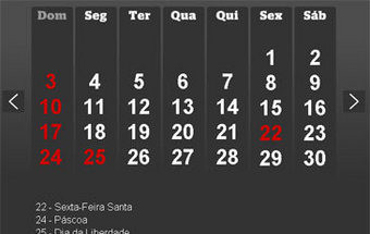 Assinale já todos os feriados e pontes de 2011
