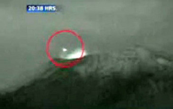 Avistado OVNI no vulcão Popocatepetl