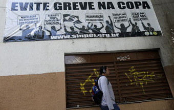 Brasil enfrenta onda de greves a três semanas do Mundial