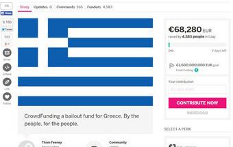 Britânico lança crowdfunding para ajudar a Grécia