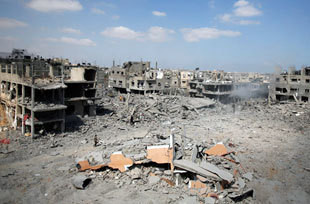 Cessar fogo deixa à vista Gaza em ruínas 24