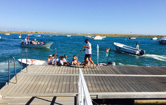 Choque entre barcos faz quatro feridos em Cabanas de Tavira