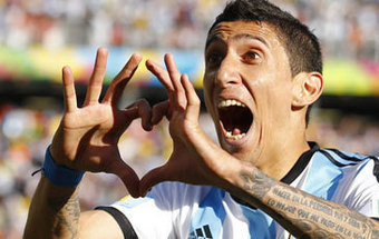 Com golo de Di Maria Argentina bate Suiça no prolongamento