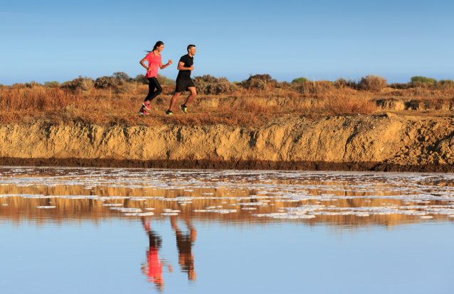Correr (e dormir) nas salinas