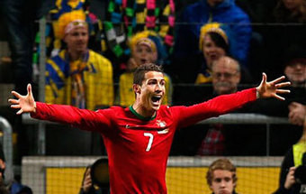 Cristiano Ronaldo marca três à Suécia e coloca Portugal no Mundial 30