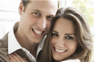Fotos do noivado de William e Kate foram retocadas