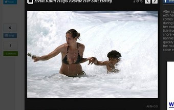 Heidi Klum irritada com quem a fotografou em vez de a ajudar a salvar o filho