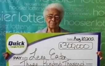 Idosa americana ganha lotaria duas vezes em três meses