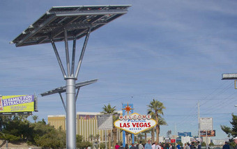 Letreiro icónico de Las Vegas funciona a energia solar