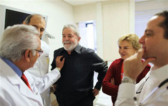 Lula da Silva começou o tratamento contra o cancro