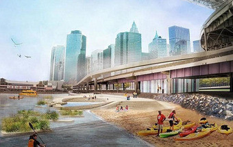 Nova Iorque vai ter praia por baixo da ponte de Brooklyn