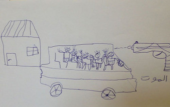 O perturbador desenho de uma criança síria