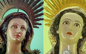 Restauro polémico em imagem de Santa Bárbara tentou resgatar pintura original