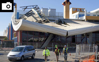 Temporal faz cair cobertura do aeroporto de Faro (c/ fotos) 3