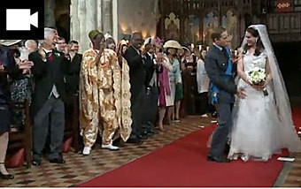 Vídeo a brincar com casamento real britânico é sucesso na Internet
