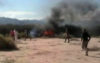 Vídeo mostra choque fatal dos dois helicópteros