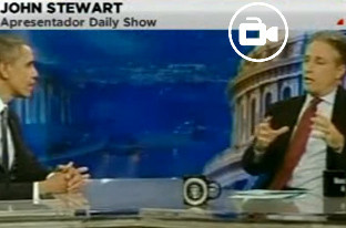 VÍDEO: Presidente dos EUA foi ao Daily Show de Jon Stewart