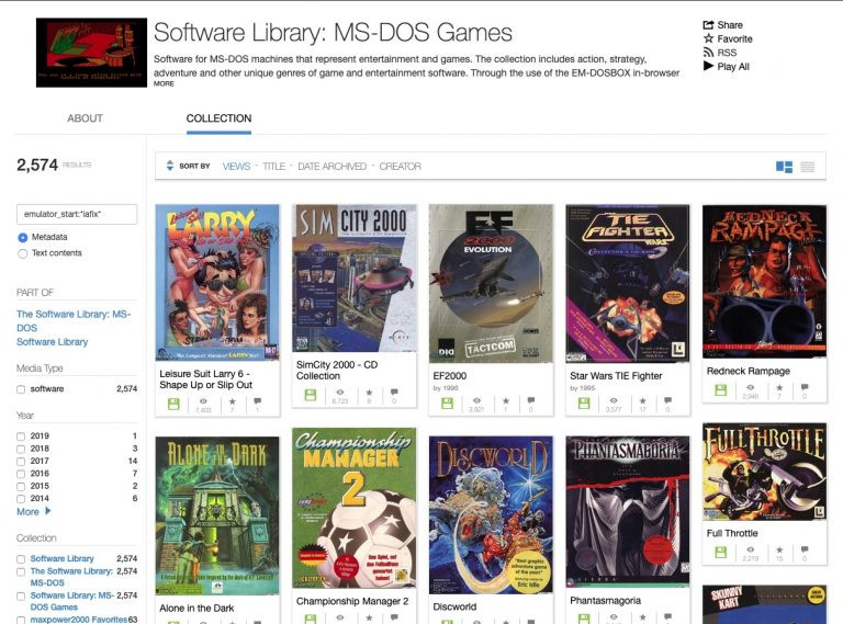 Internet Archive recebe 2.500 jogos clássicos de PC-DOS que podem