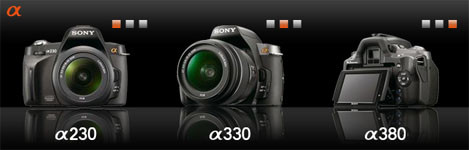 Sony anuncia três novas câmaras digitais reflex