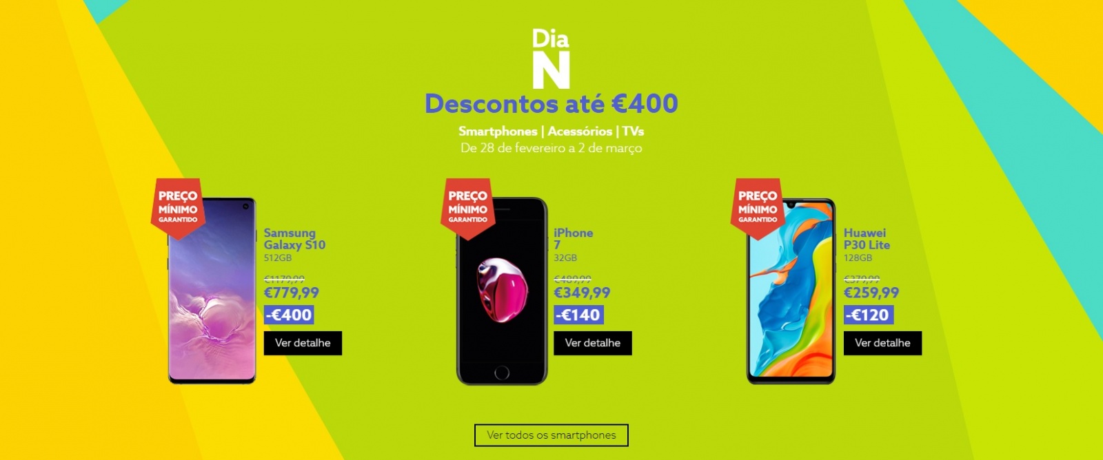 NOS descontos smartphones